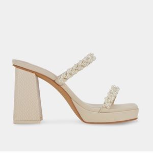 DOLCE VITA ARIELE HEELS VANILLA PEARLS